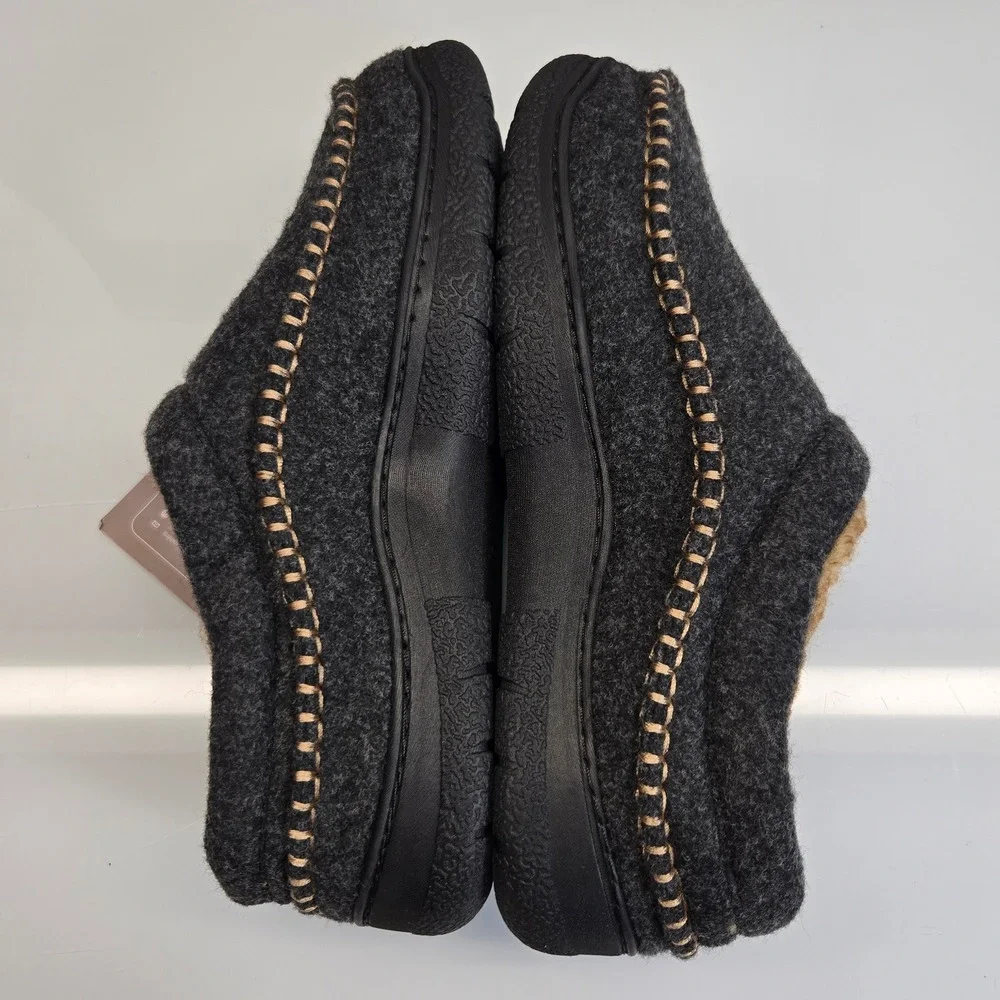 Zigzagger Slipper 7-8 Moccasin Slip On House Shoe Cozy Indoor Outdoor Warm Fuzzy